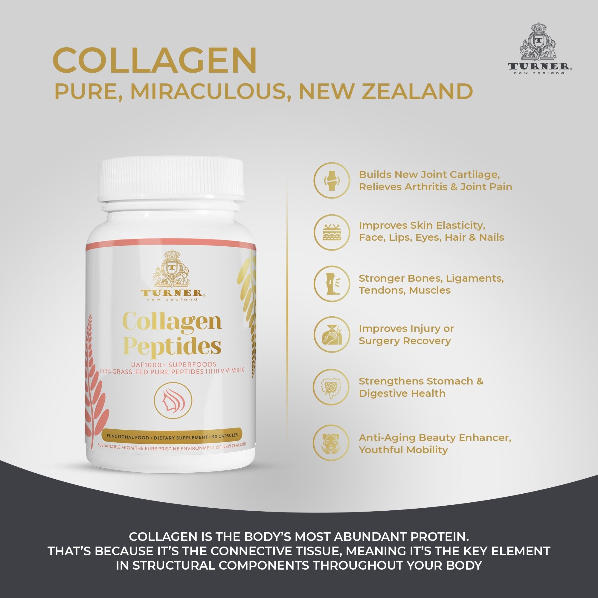 Collagen Peptides, TURNER New Zealand, 