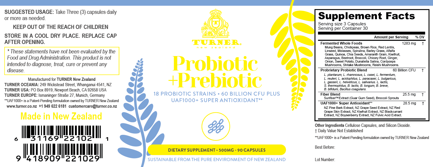 Probiotic+Prebiotic, TURNER New Zealand, 